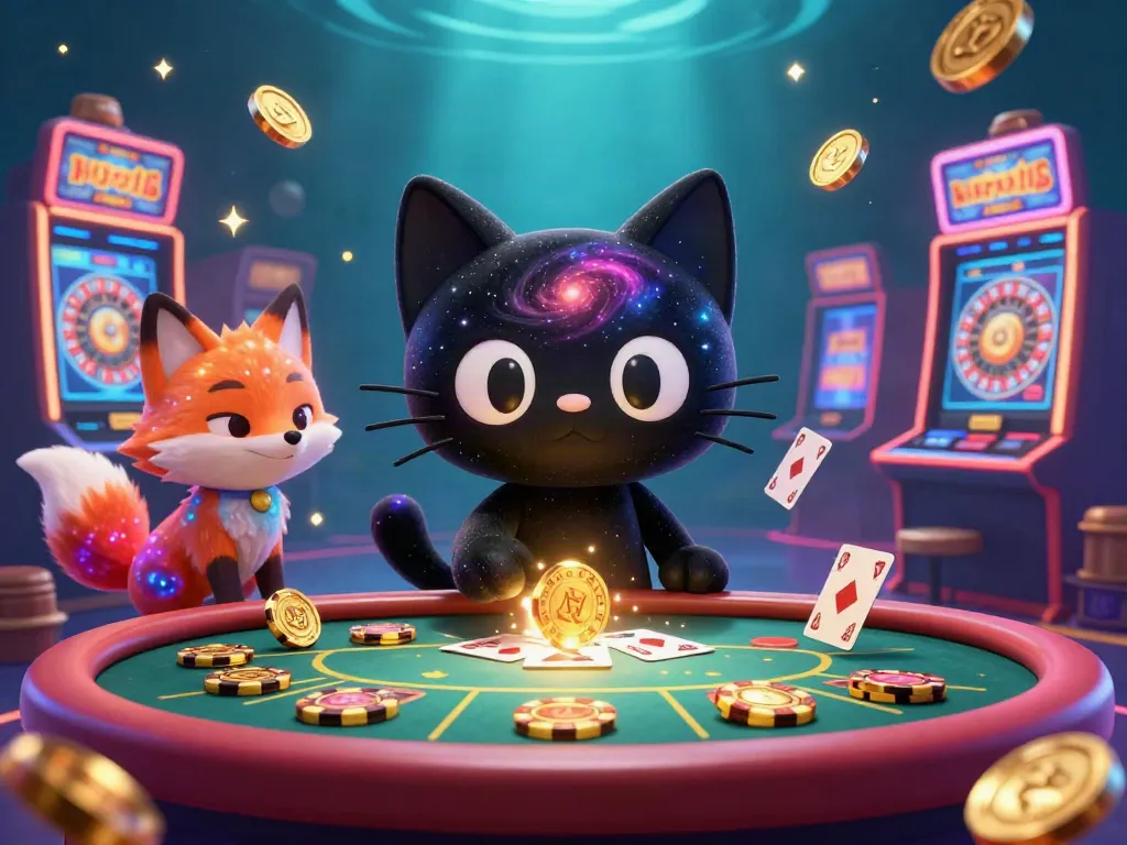 Engage in exciting games at 98wincom, featuring a cosmic casino scene with vibrant elements and thrilling characters.