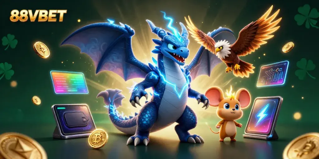 Engage with thrilling gameplay at 88VBET, led by electrifying characters and crypto elements.