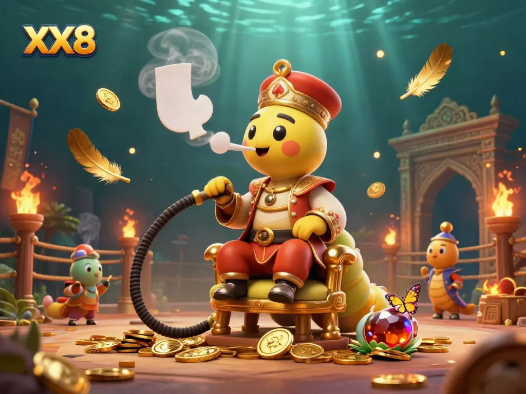 Experience the vibrant action of gambling with XX8, featuring dynamic casino elements and colorful characters.