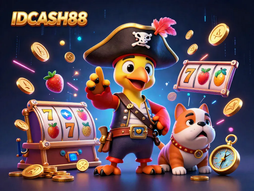 Experience thrilling wins with IDCASH88, featuring dynamic slot games and vibrant 3D characters.
