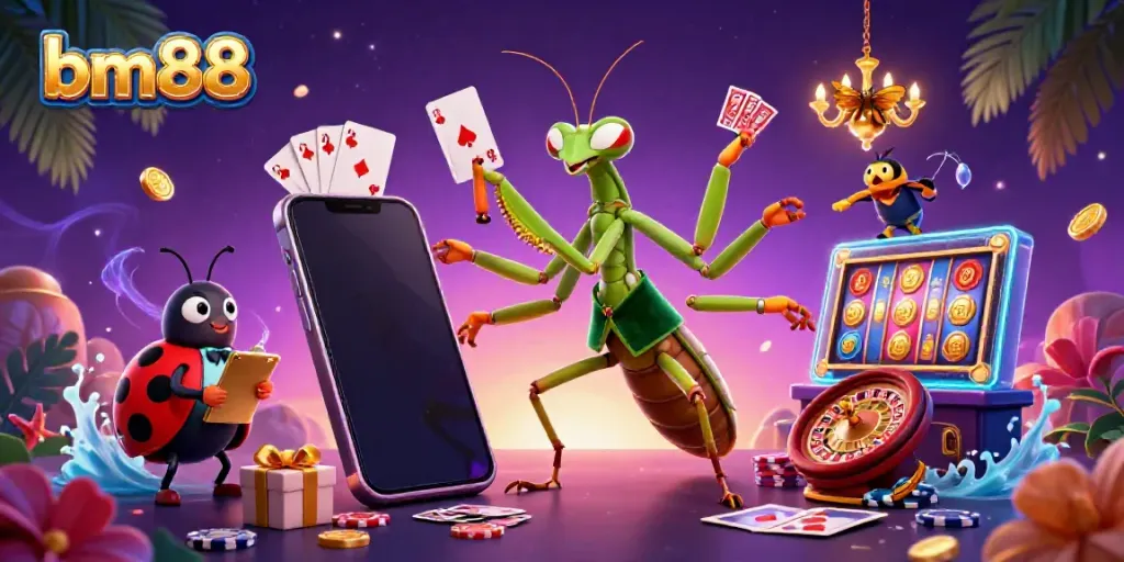 Engage in thrilling gameplay at bm88 with a wealth of casino elements bursting from the scene.