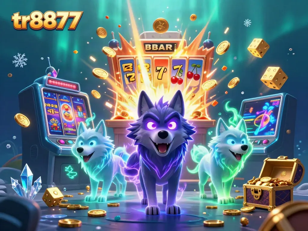 Spin to win big with tr8877's dazzling jackpot eruption and playful spirit wolves.